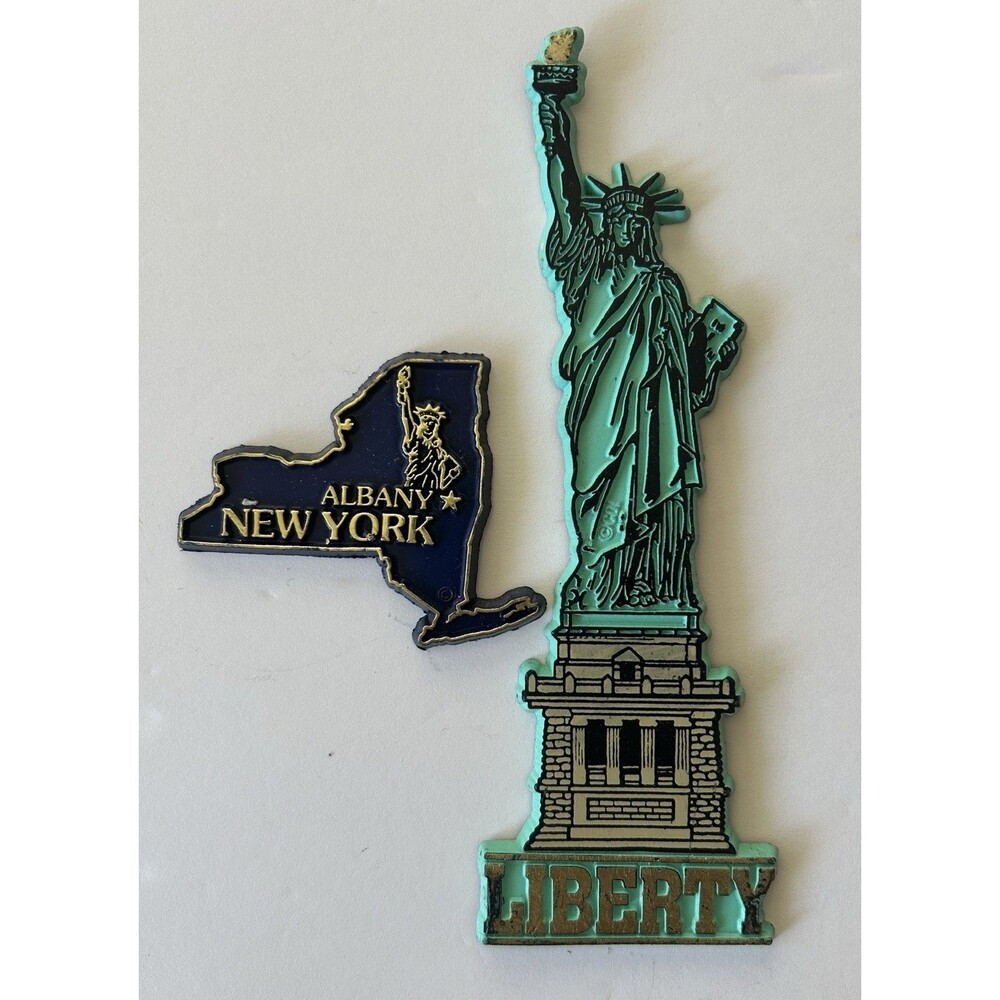Statue of Liberty & Albany New York Refrigerator Magnets
